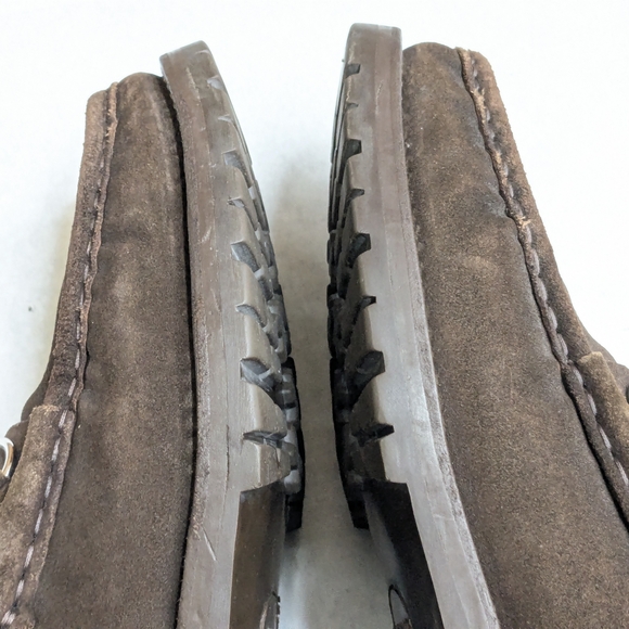 Gucci Horsebit Loafers Brown Suede Men 11.5 Leather Rubber - Picture 5 of 16